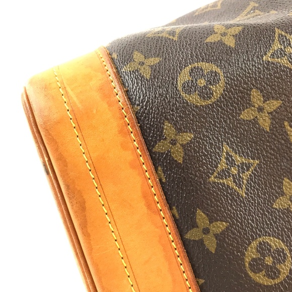 Bucket  Brown Coated Canvas Shoulder Bag - Picture 5 of 8